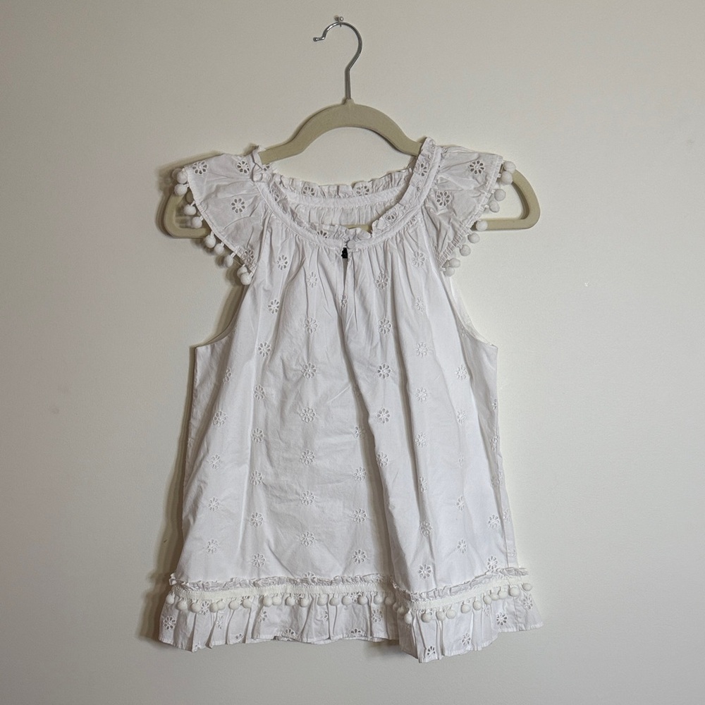 J.Crew White Blouse with Eyelet Details